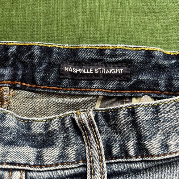 FLAG & ANTHEM 38x30 Jean Nashville Straight Erie Wash Premium Denim EUC - Picture 5 of 9